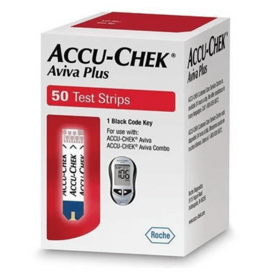 Accu-Chek Aviva Plus Blood Glucose Test Strips 50ct Box
