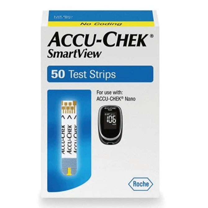 Accu-Chek Smartview Blood Glucose Test Strip 50ct Box