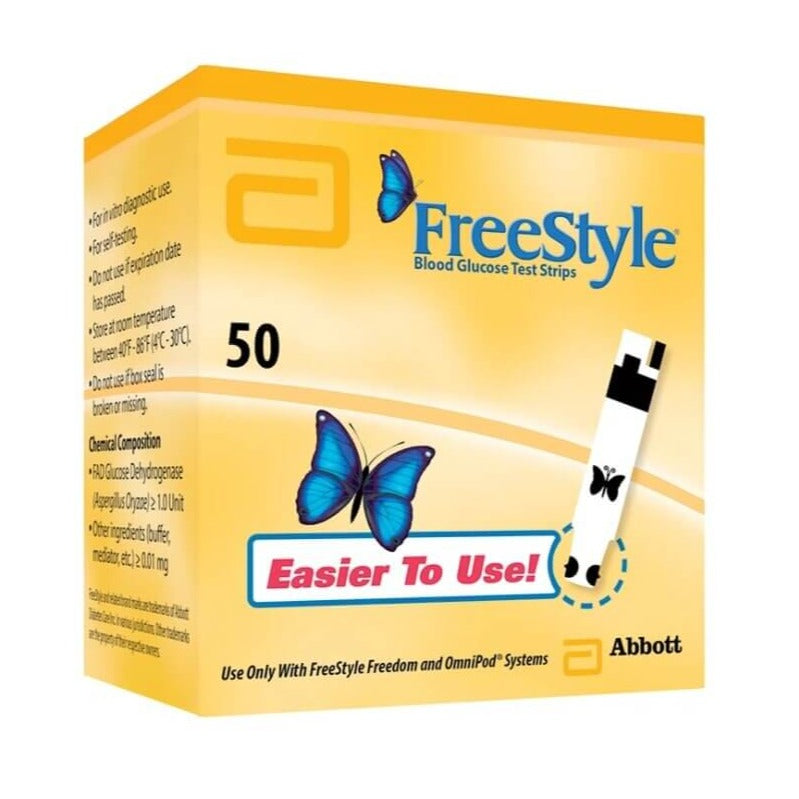 FreeStyle 50ct Blood Glucose Diabetic Test Strips