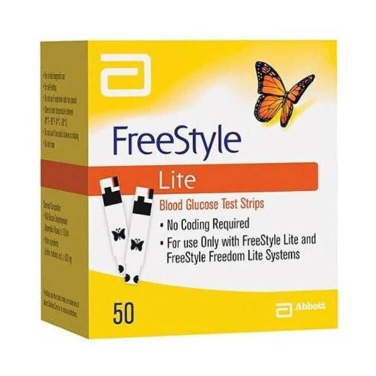 FreeStyle Lite 50ct Blood Glucose Diabetic Test Strips