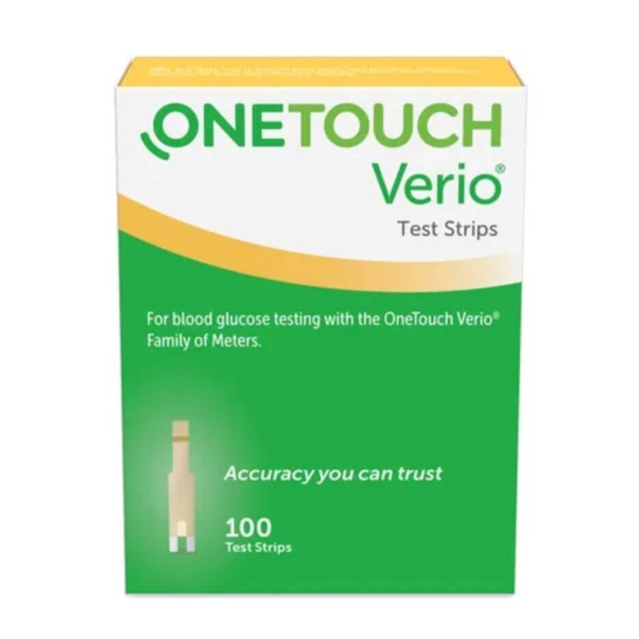 OneTouch Verio Blood Glucose Diabetic Test Strips 100ct