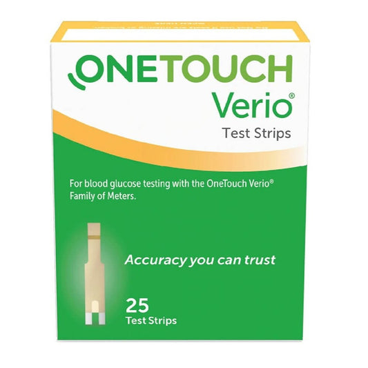 OneTouch Verio Blood Glucose Diabetic Test Strips 25ct
