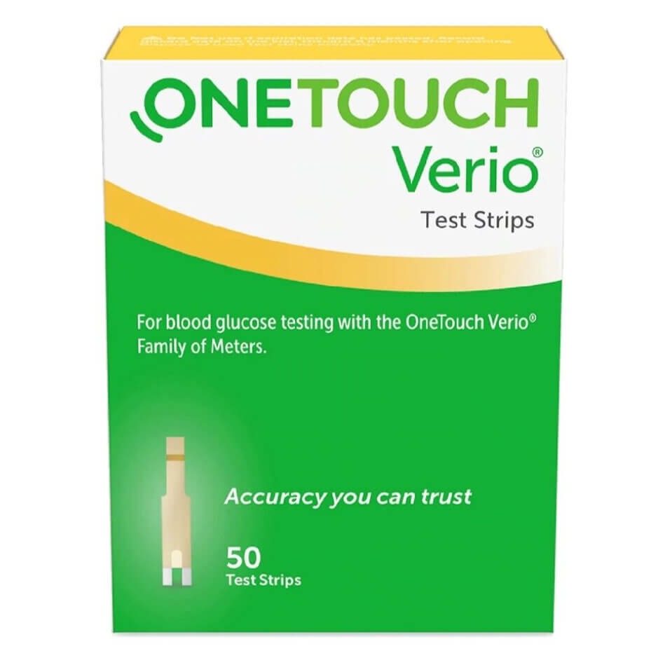 OneTouch Verio Blood Glucose Diabetic Test Strips 50ct